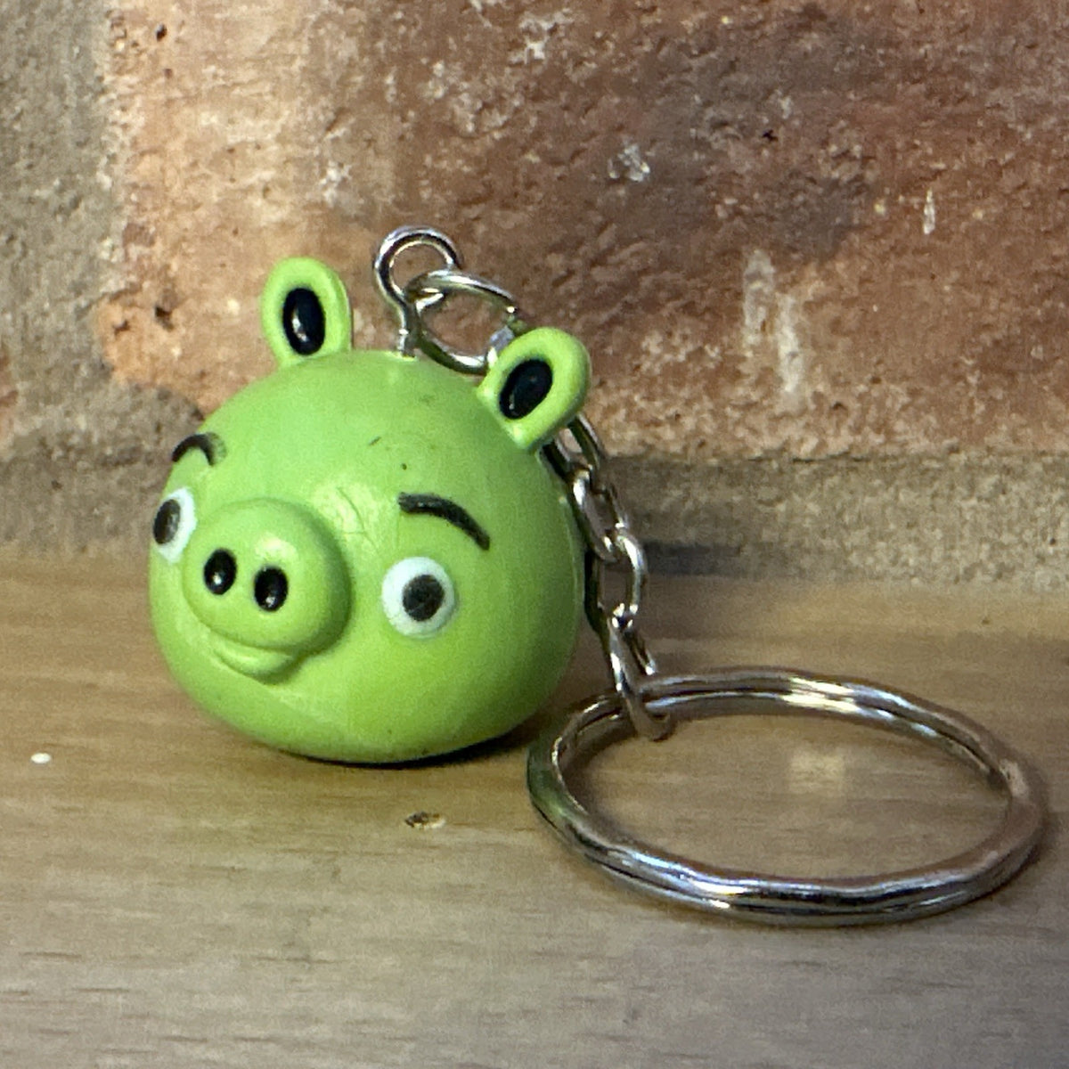 Angry Birds Cannon Fodder Pig Key Ring  danglers Keychain charm PVC Movie Gift1