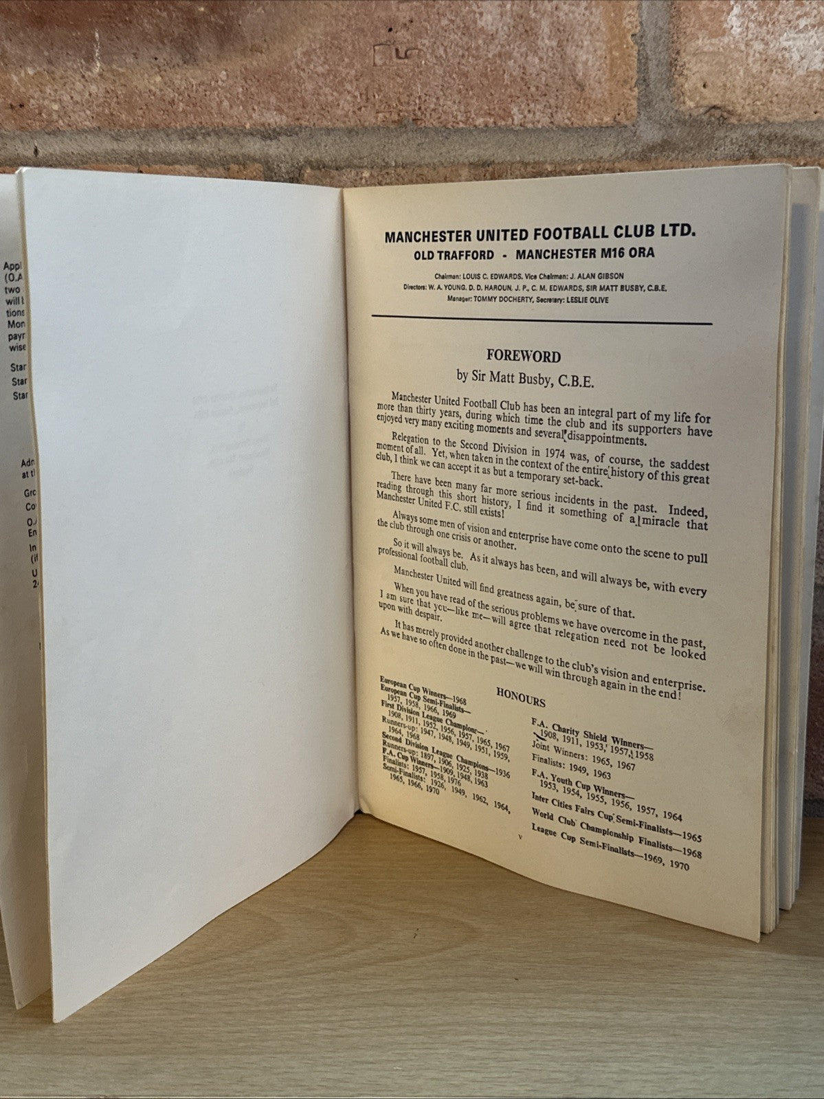 The History Of Manchester United Football Club By Tony Pullein 1970’s2