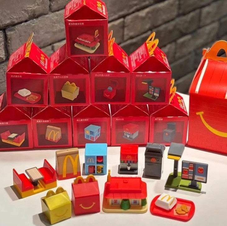 2025 Fast Food Accessories Kids HAPPY MEAL TOYS Perfect For Labubu Dolls Etc