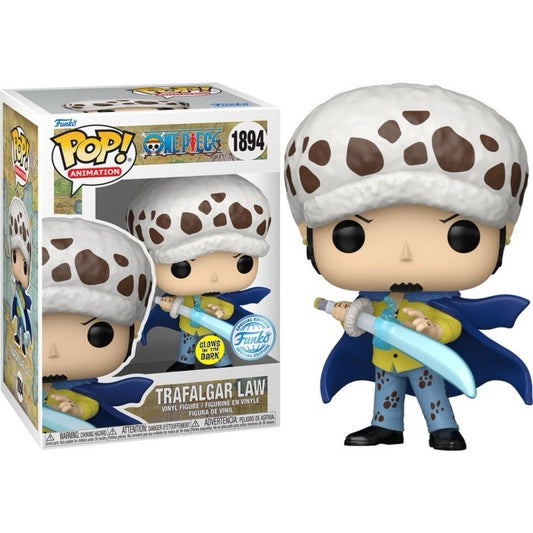 Funko Pop One Piece - Trafalgar Law with Blue Anesthesia Glow Ltd Ed In Stk 2 Wk