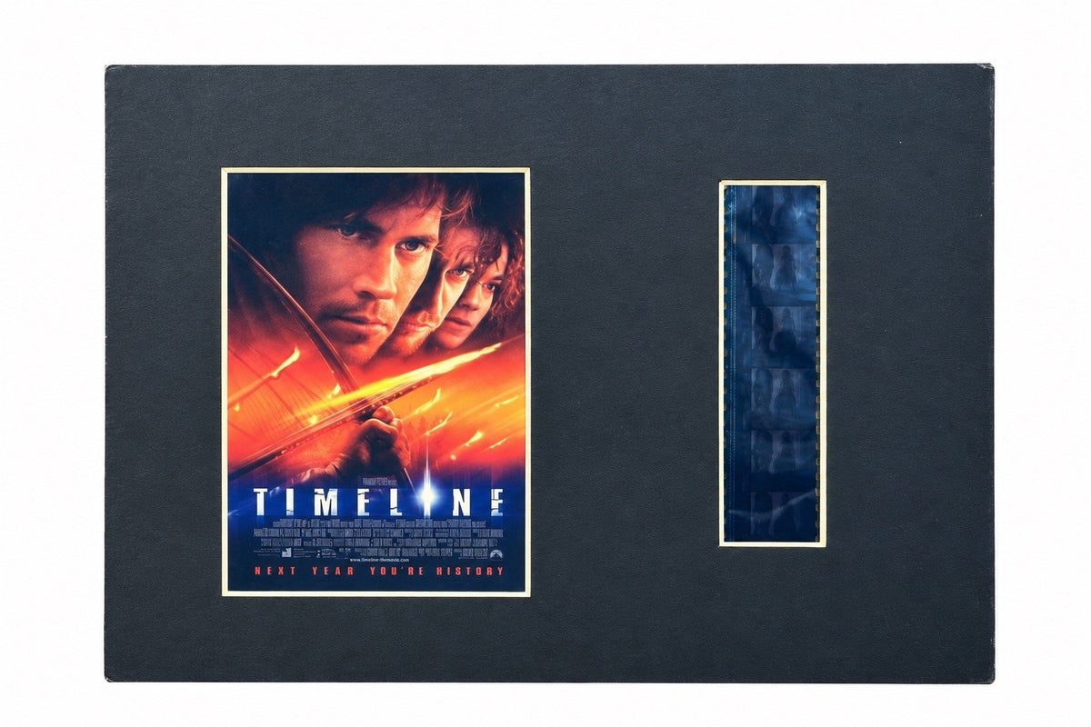 TIMELINE Movie 35mm Film Cell Mounted Display Gift 2/200 8x100