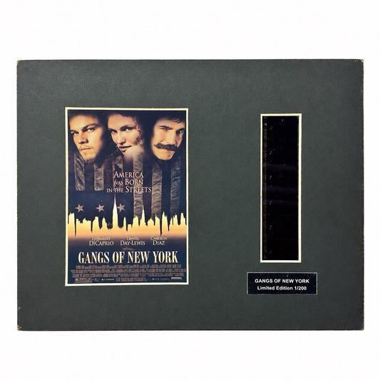 Gangs Of New York Film Cell Scorsese 1st Of 200 Mounted display original COA0