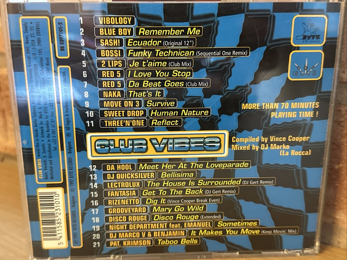 Club Vibes Vol. 1 A Byte Compilation by V/A | CD Rare Mixed By Do Marko 90’s2