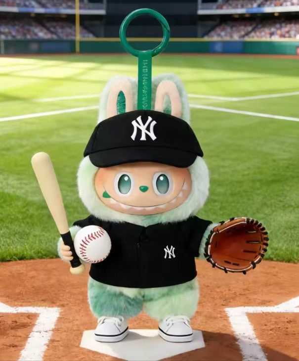 Labubu New York Yankees Set hat shirt baseball Clothes Gift Theme  NO DOLL2