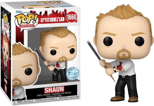 Shaun of the Dead -Shaun with Pool Cue Pop! Vinyl Figure #1660  On Way Now