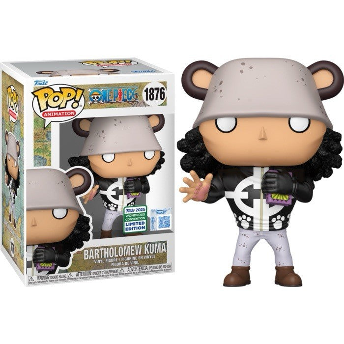WonderCon 2025 Bartholomew Kuma ONE PIECE Funko Pop New Style Con Sticker Ltd Ed