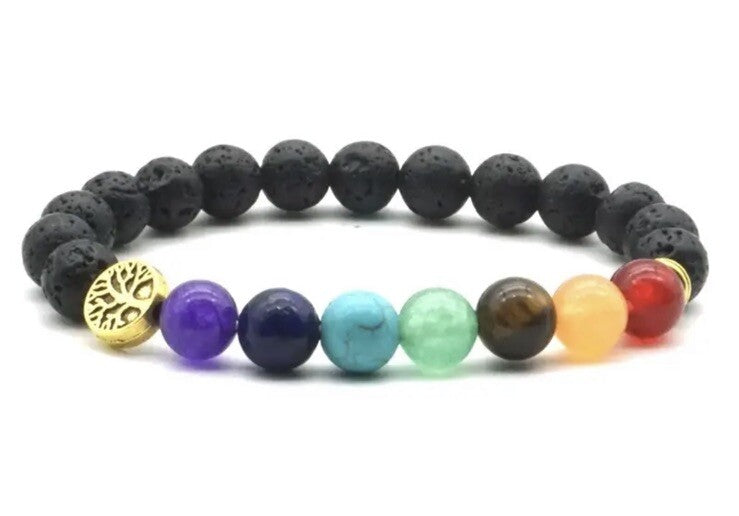 7 Chakra Bracelet Crystal Jewellery Healing Natural Stones Tree of Life Gemstone0