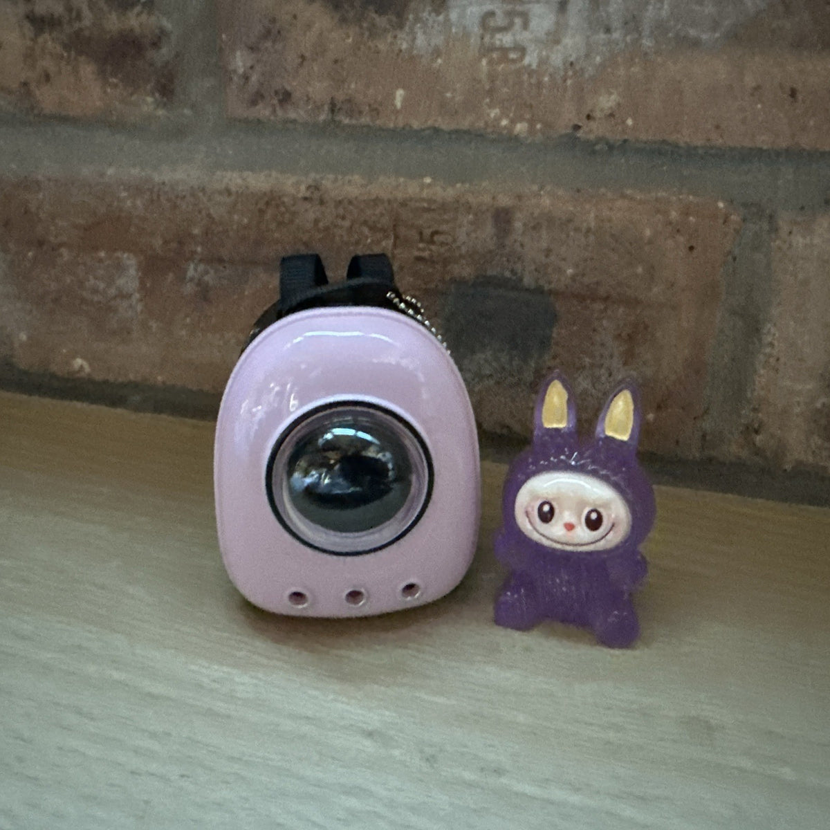 for Labubu pink backpack With Random Glow mini figure inside Gift Party Cartoon1