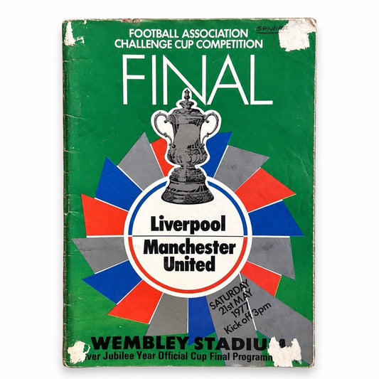 1977 FA Cup Final Football Programme Liverpool v Manchester United Original...0