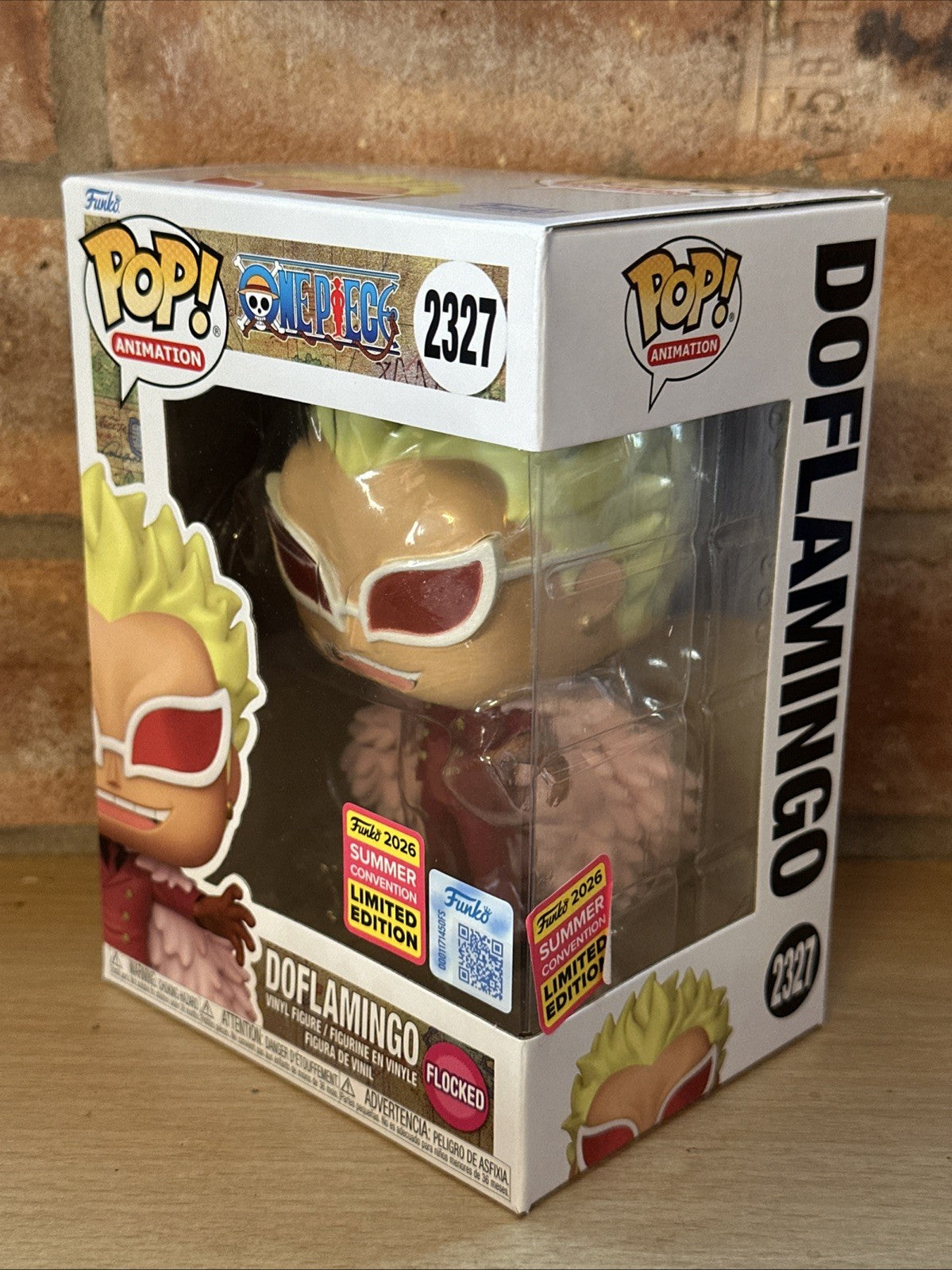 2026 SDCC Funko Pop! One Piece Doflamingo (Flocked) Shared Sticker1