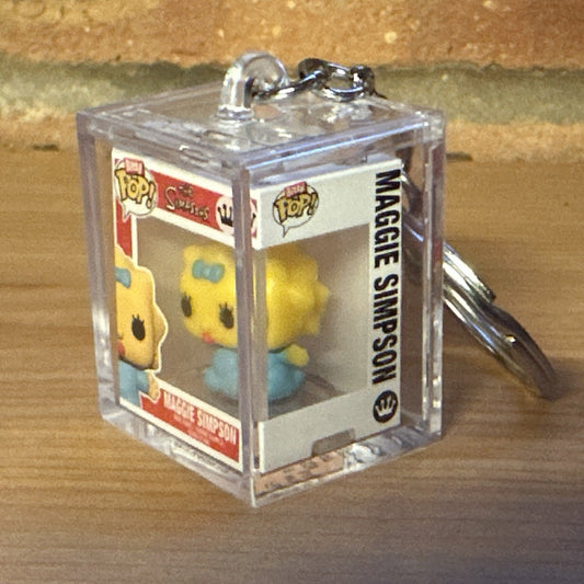 Funko Bitty Pop Simpsons Maggie Simpson Chase Set Hard Case Key ring