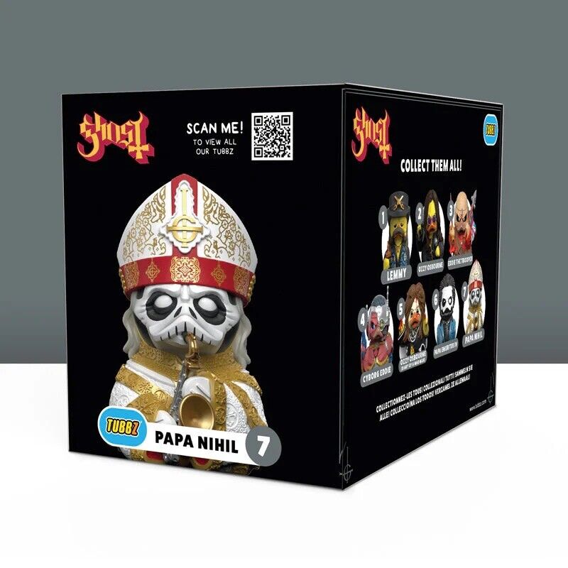 TUBBZ Ghost: Papa Nihil  Boxed Collectible Duck Official Rock Band Cult