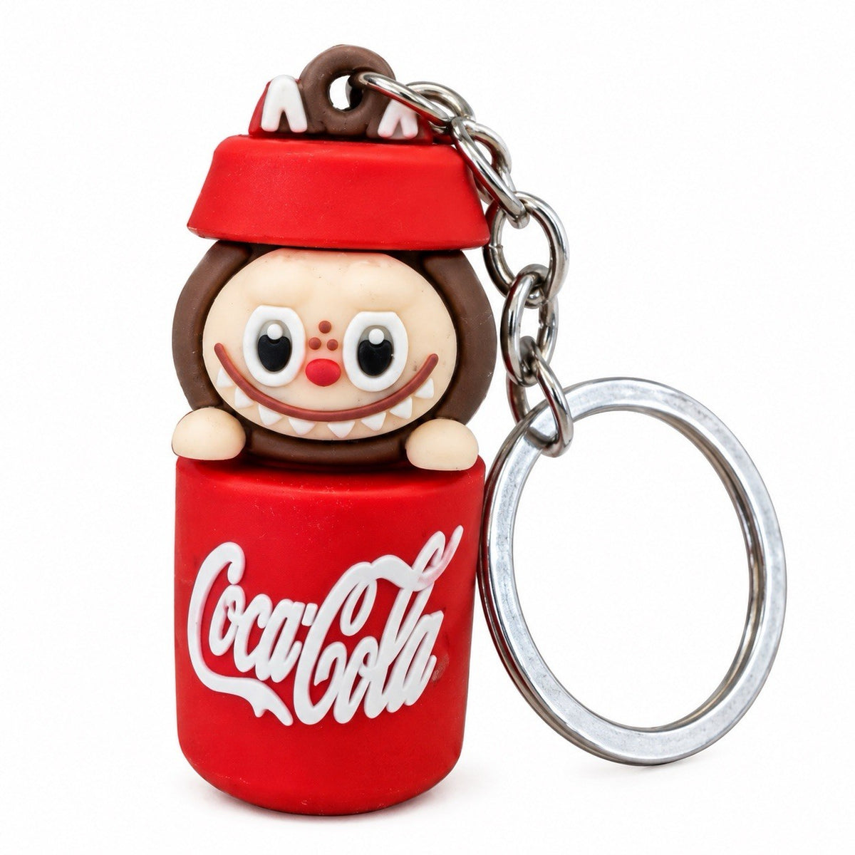 Labubu Cola Can Keychain Cartoon The Monsters Pendant Backpack Bag Keyring0