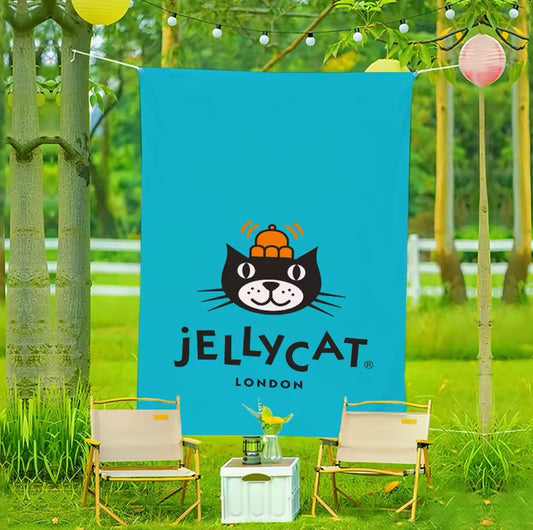 Large Jellycat Logo Soft Microfibre Towel Jelly Cat Summer Beach Gift 90cmx150
