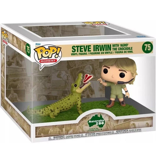 Funko Pop! Moment Steve Irwin with Agro the Crocodile 75 Australia Zoo Exclusive