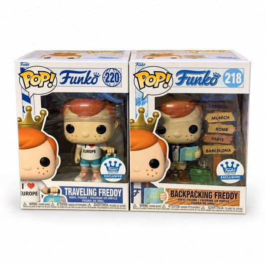 Funko POP - Traveling 220 & Backpacking 218 Freddy - Funko Exclusive Travel Gift0