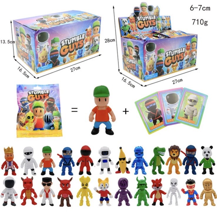 3x Stumble Fall Guys Action Mystery Figure Packs Blind Bag Gift Party Bags2