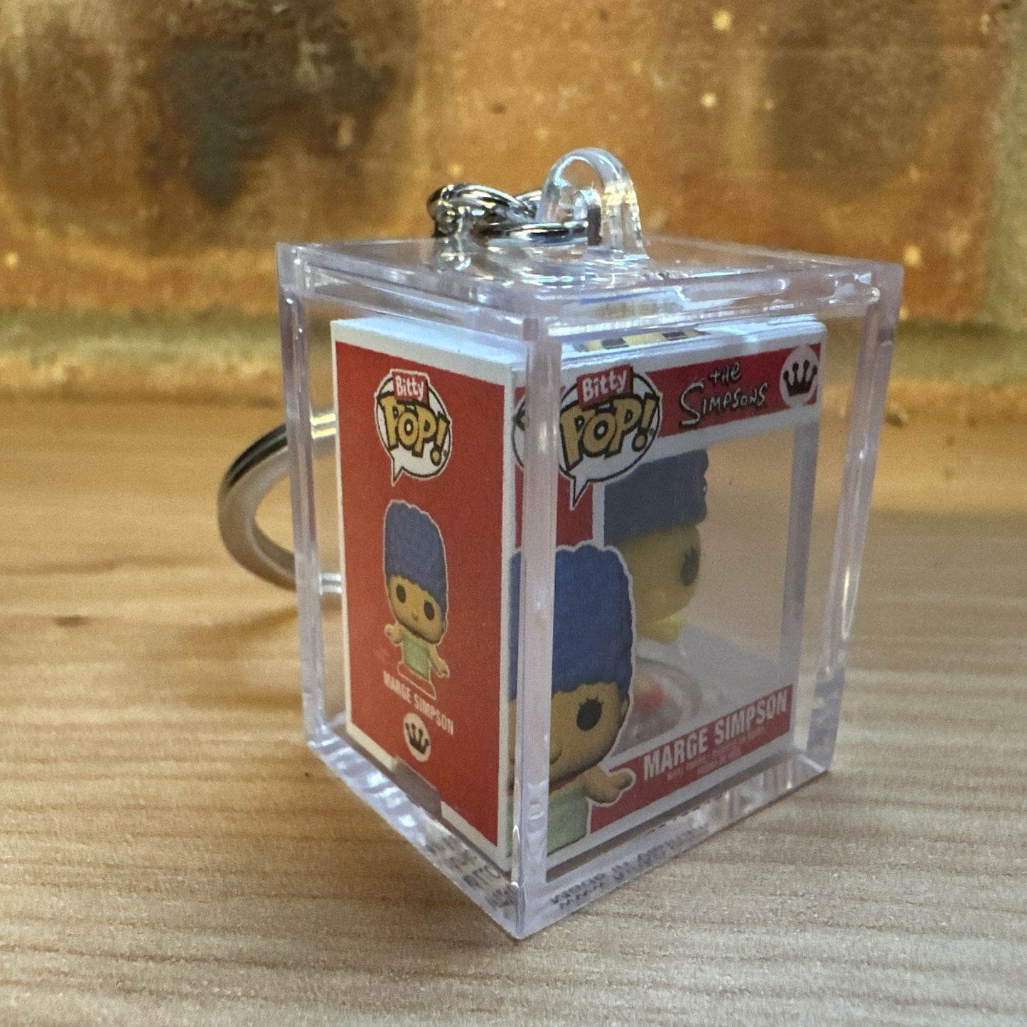 Funko Bitty Pop! The Simpsons MARGE Simpson Chase Set Hard Case Key ring Gift