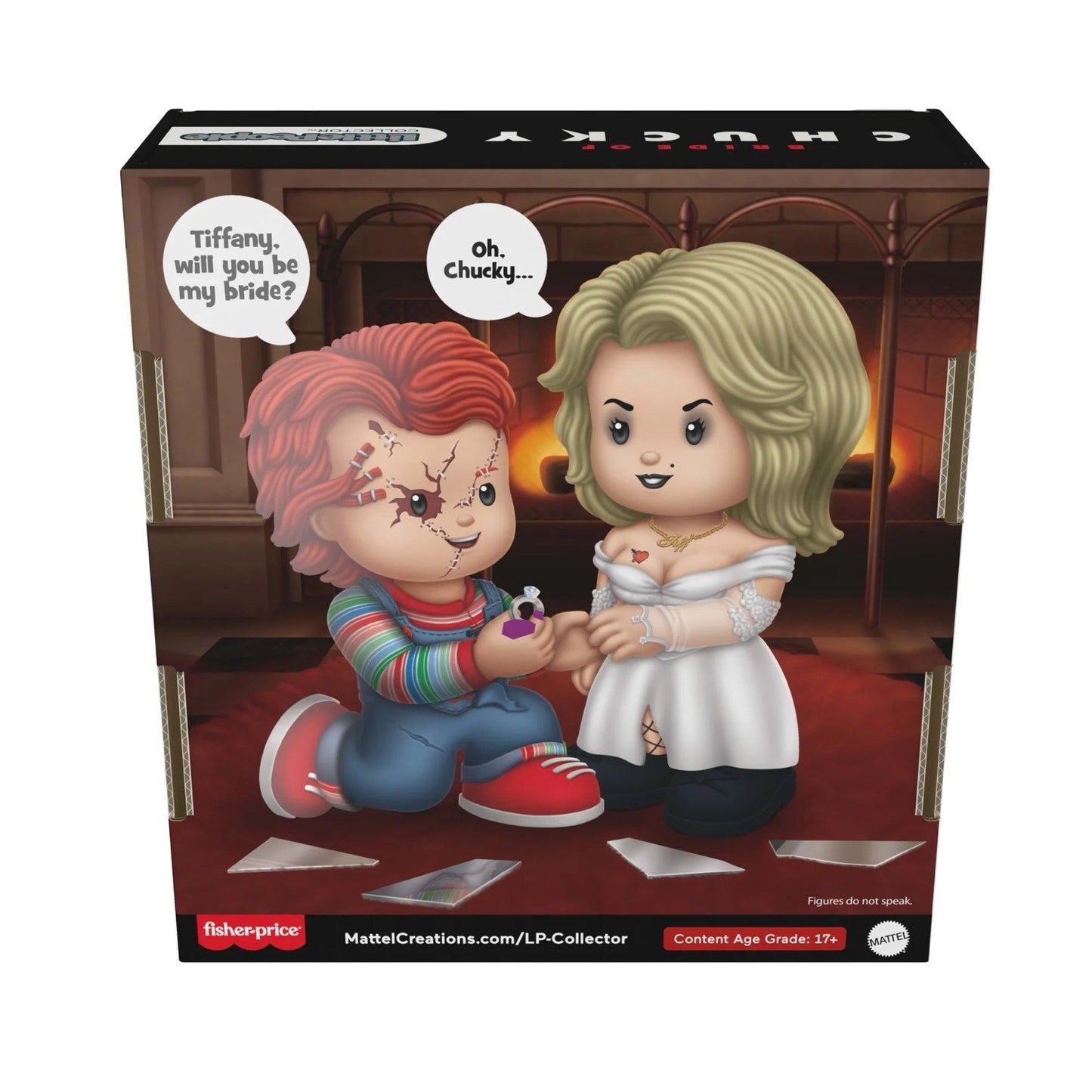 Little People Collector Bride Chucky & Tiffany Movie Special Figure Set In Stk