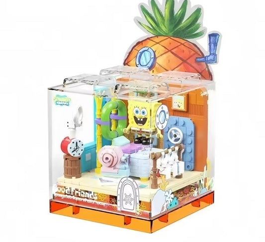 SpongeBob Building Blocks Set – SpongeBob House Room Model Bricks Gift0