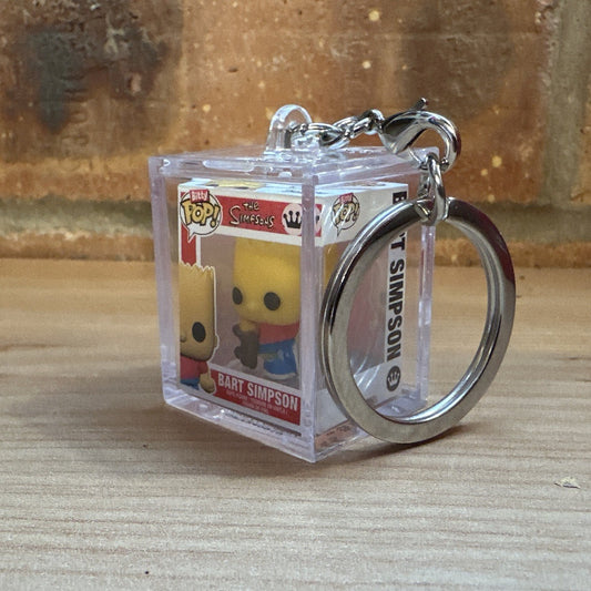 Funko Bitty Pop! The Simpsons BART Skateboard Chase Set Hard Case Key ring