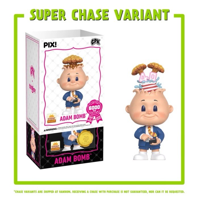 Thrilljoy PIX Garbage Pail Kids Adam Bomb Sealed 1st Ed Vinyl Figure SDCC 2025