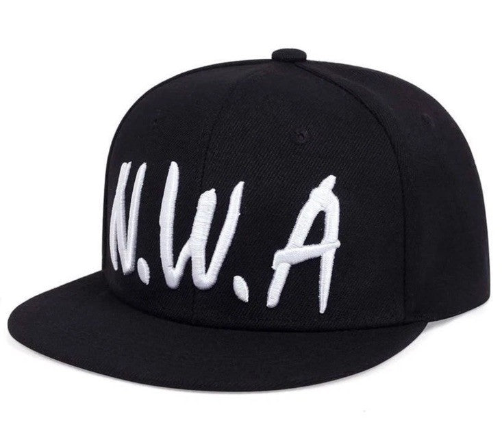 N.W.A Men's Embroidered ALASKA Baseball Cap - Cult Hip Hop NWA Black Hat0