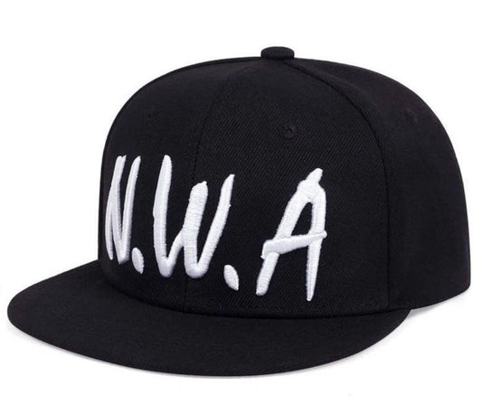 N.W.A Men's Embroidered ALASKA Baseball Cap - Cult Hip Hop NWA Black Hat0