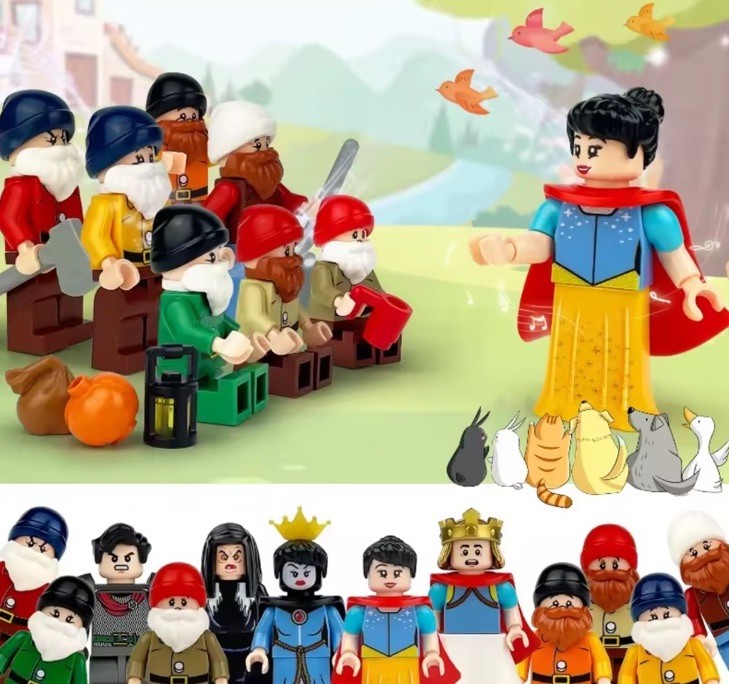 Snow White and the Seven Dwarfs Brick Moc  minifigures Classic Disney1