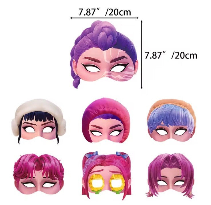 12x Inspired Kpop  Mask Cosplay Party Prop Birthday Gift New Year1