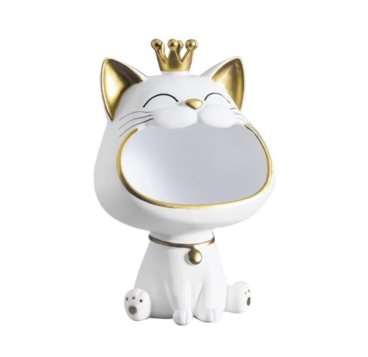 Large Lucky Cat Statue Sculpture For Storing Keys  Bits & Bobs Hallway Figure1