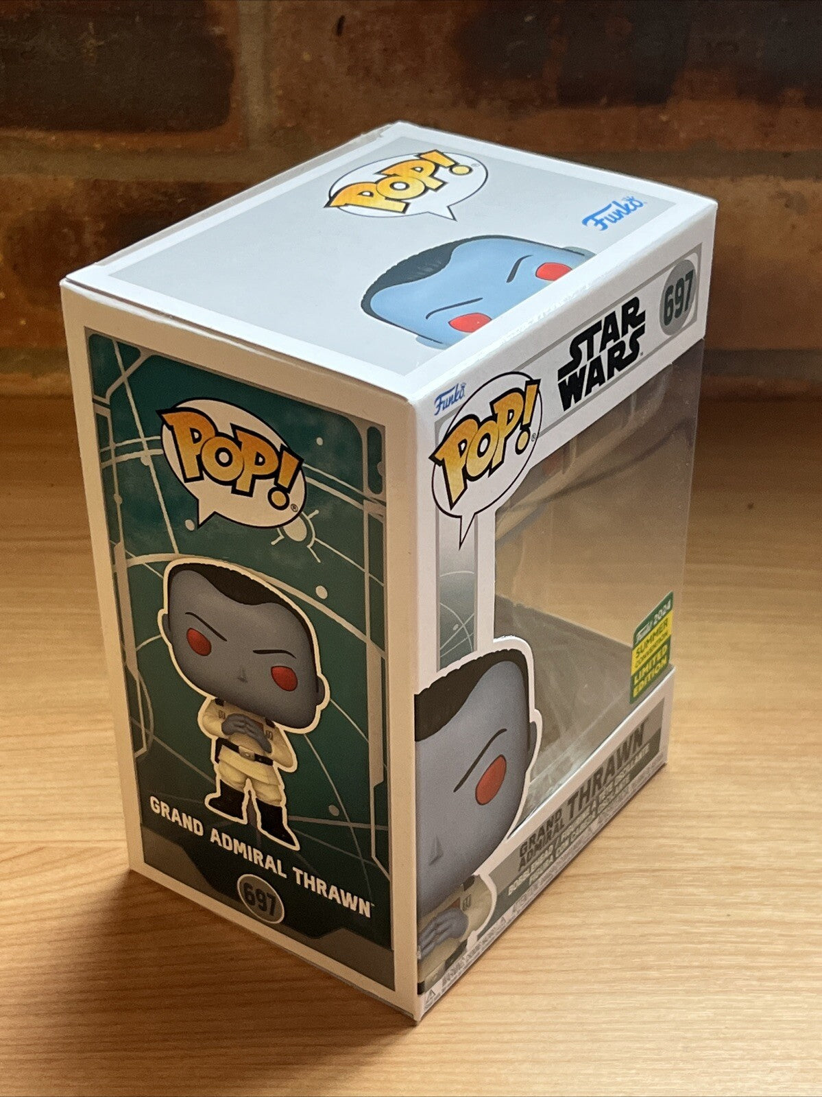 Funko SDCC Pop Grand Admiral Thrawn Ak￼soka Star Wars 24 Exclusive Ltd Ed1