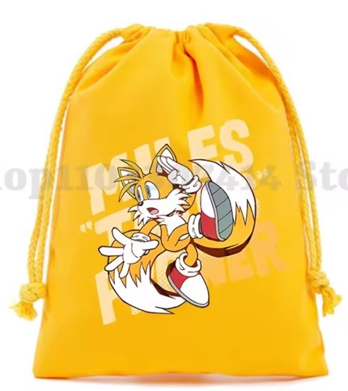 Sonic The Hedgehog Drawstring Kids Bag PE School Sports Gym Swimming Backpack