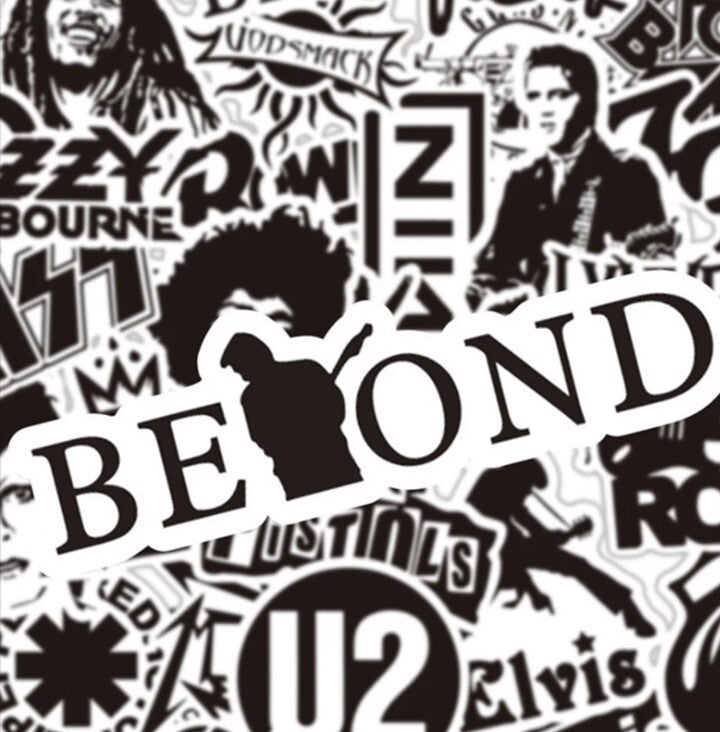 50X Rock Poster Stickers Punk Band Guitar Amp Music Decal Hendrix Bowie Elvis1