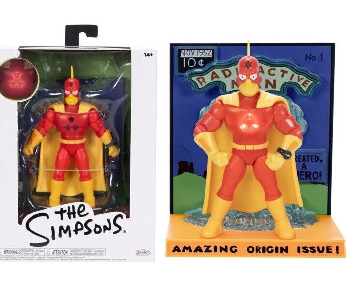 The Simpsons Radioactive Man Premium 5 inch Scale Action Figure - Jakks Pacific