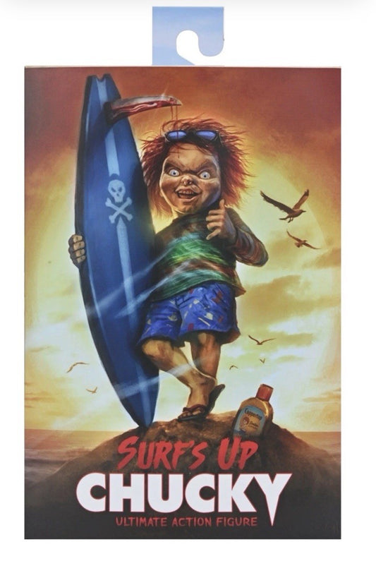 NECA Surfs Up Chucky Comic Con 2025 Ultimate Set Action Figure Sdcc
