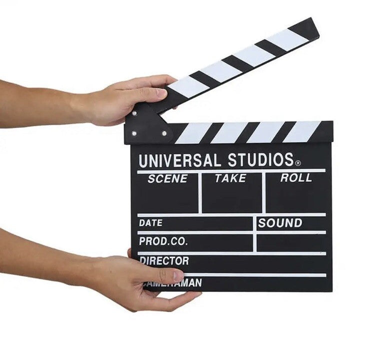 Movie Film Video Clapboard Director'S Cut Action Scene Decorative Movie Theme0