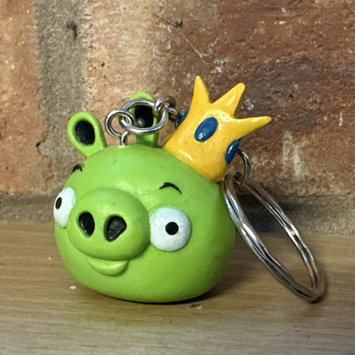 Angry Birds King Pig Key Ring  danglers Keychain charm PVC Movie Gift1