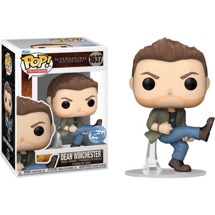 Supernatural Dean Winchester Eye of Tiger Mystery Box + 3 Exc Funko Pops #1637