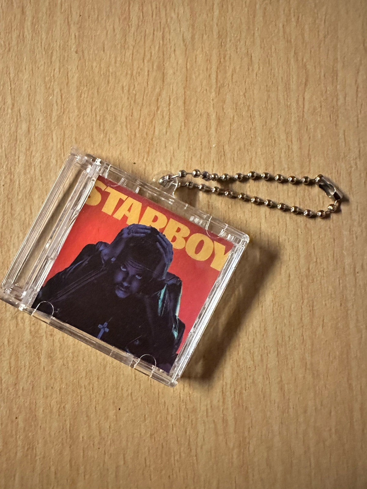 The Weeknd Starboy Ltd Ed Cd Keyring No Cd Keychain Gift Pop King