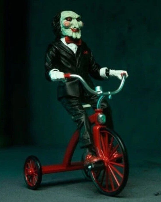 Neca ULTIMATE SAW JIGSAW KILLER Black Robe With Trike 18cm Window figure In Stk