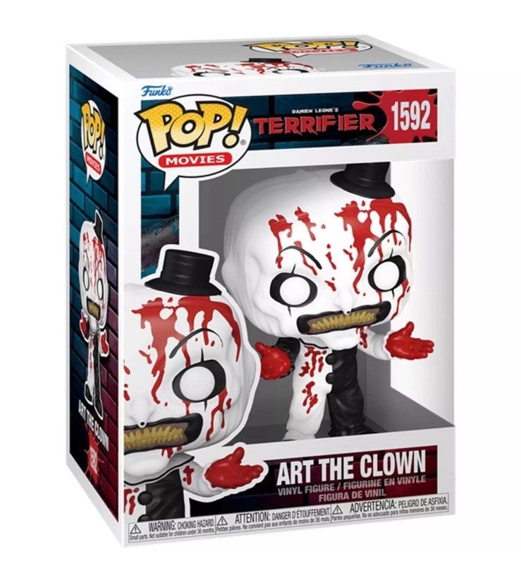 Terrifier - Art the Clown Bloody - #1592 - Movies - Funko Pop! Vinyl In Stk Now
