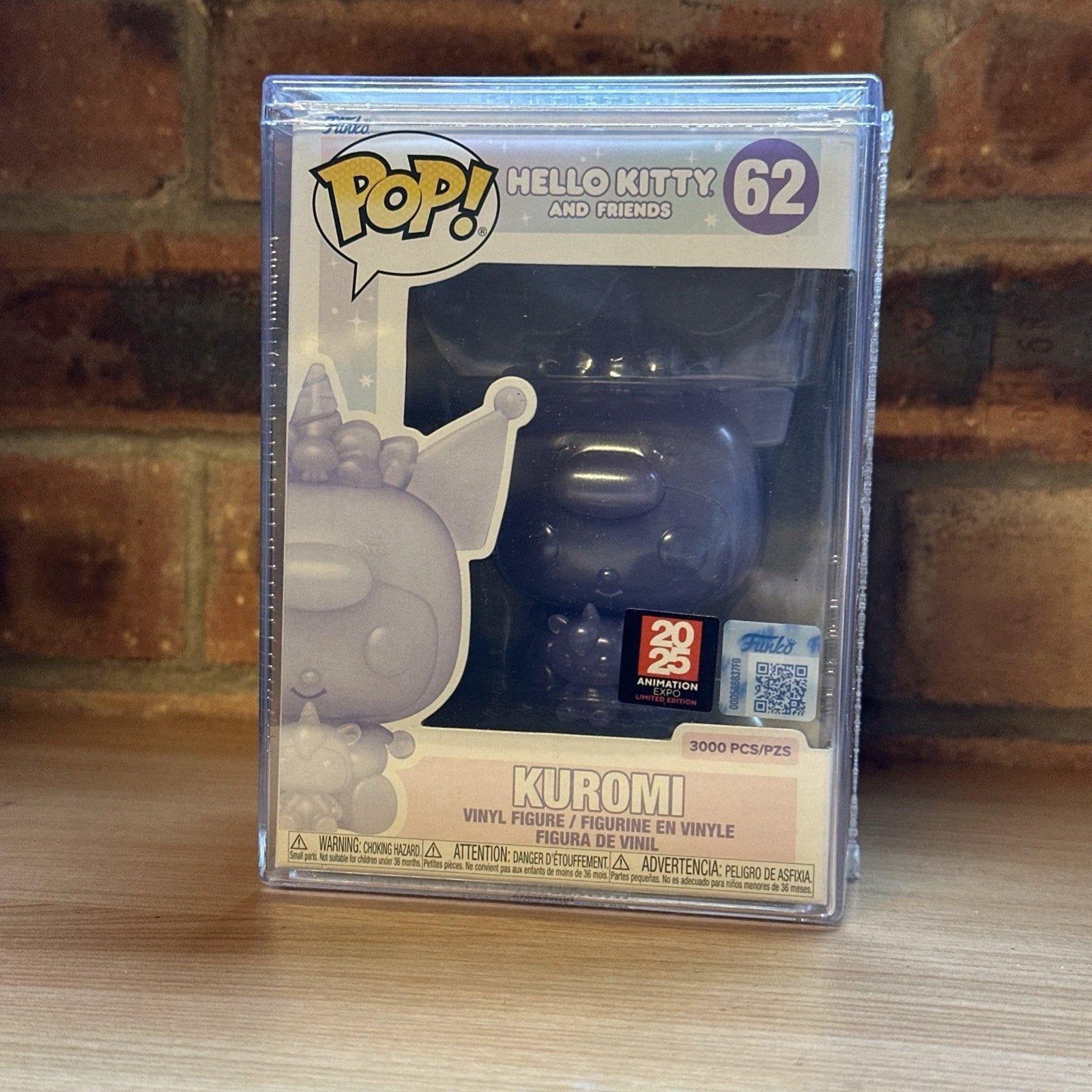 Hello Kitty Kuromi Purple Translucent Anime Expo Funko Pop #62 In Stock LE3k
