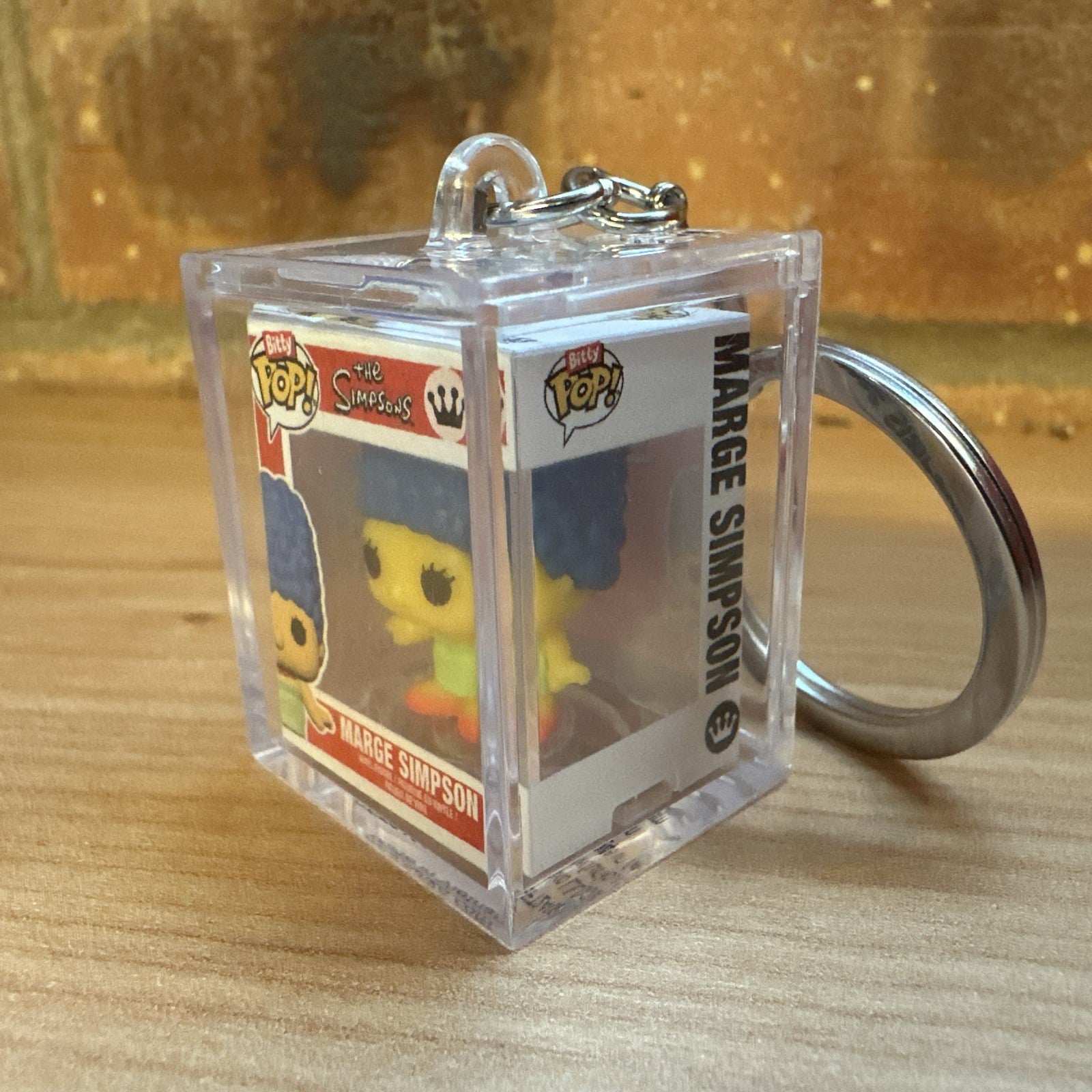 Funko Bitty Pop! The Simpsons MARGE Simpson Chase Set Hard Case Key ring Gift
