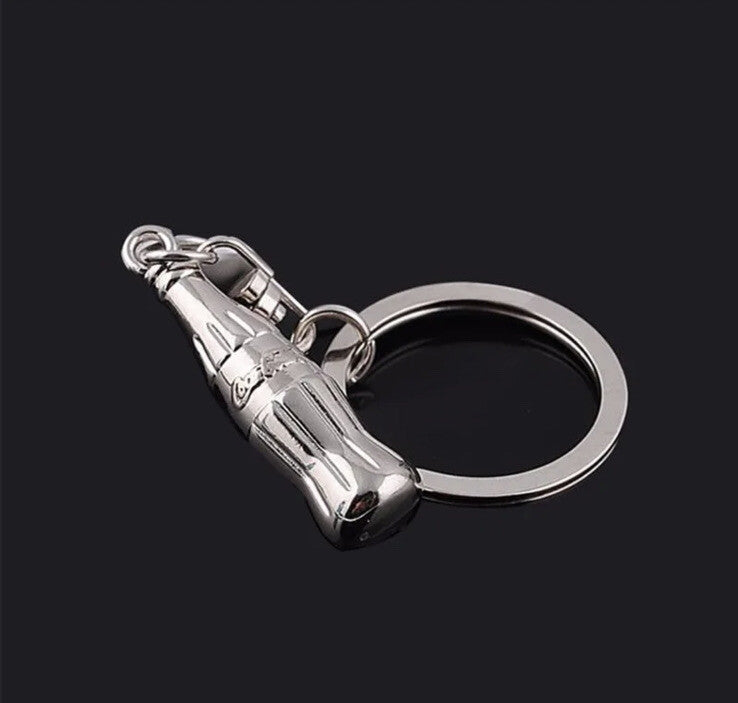 Coca-Cola Bottle Charm Pendant Silver Plated Great Xmas Gift Coca Cola Key Chain