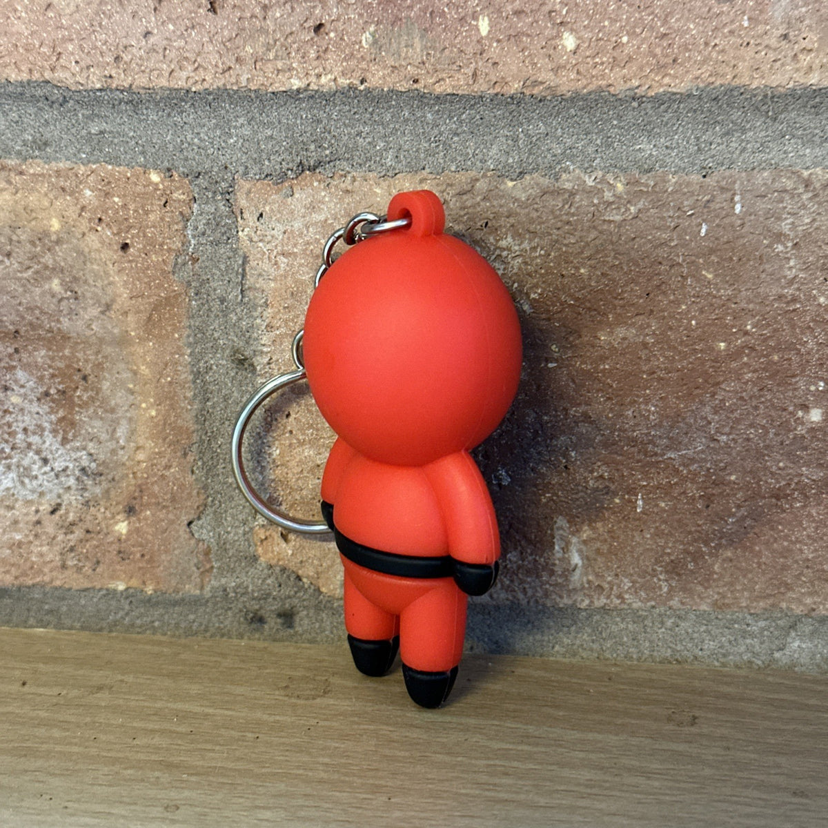 Squid Game Masked Worker Triangle Keyring Red with Keychain Key Ring1