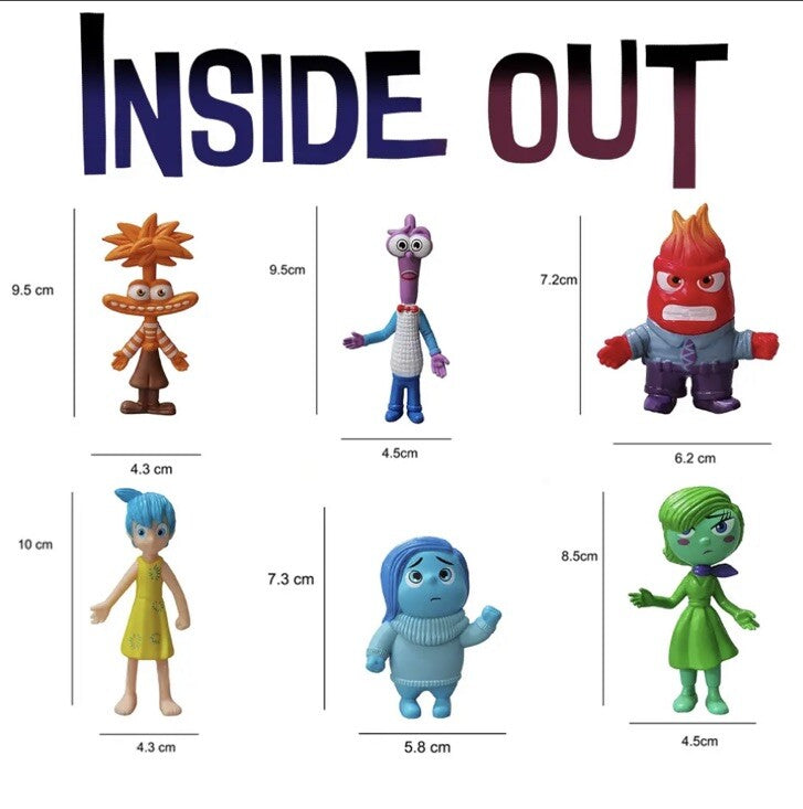 Inside Out 2 - 5x Blind Bag Collectible Figures Brand New Anxiety Fear Envy2