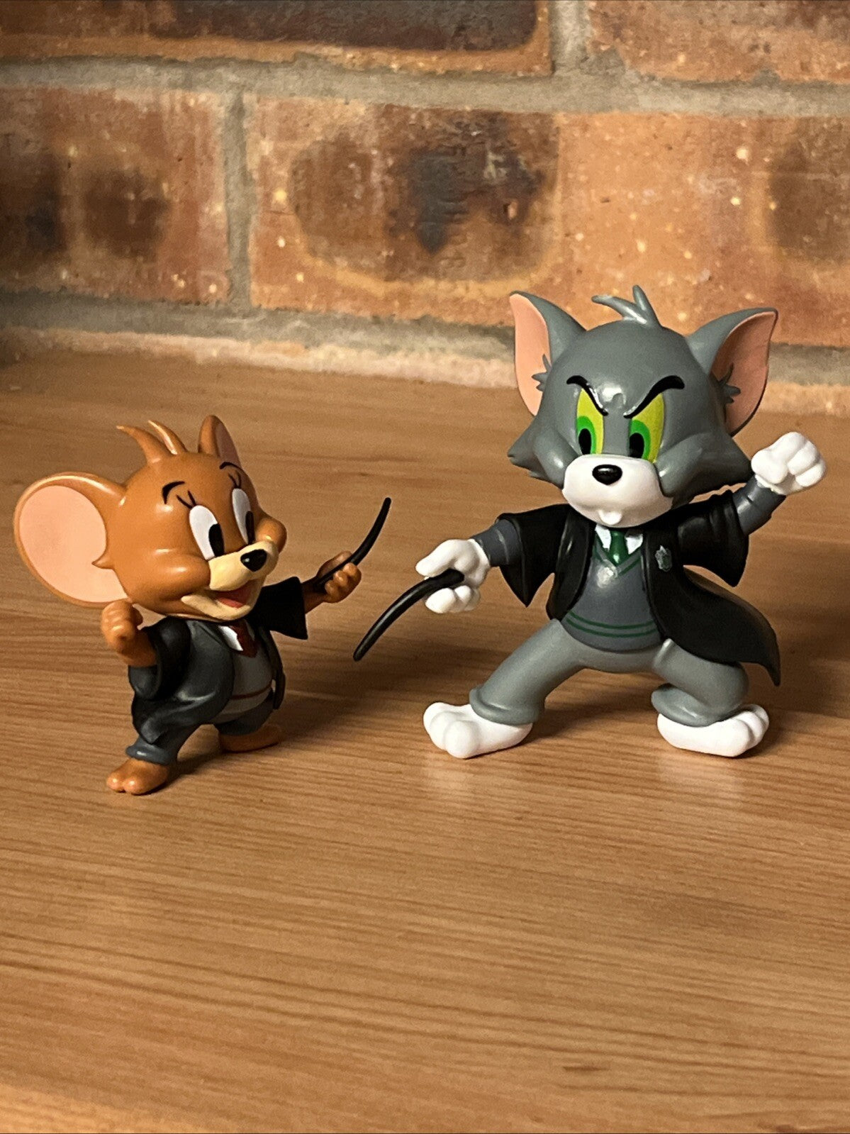 TOM AND JERRY As Harry Potter HOLLYWOOD series 2x 8cm Figures Gift Boxed Cartoon0