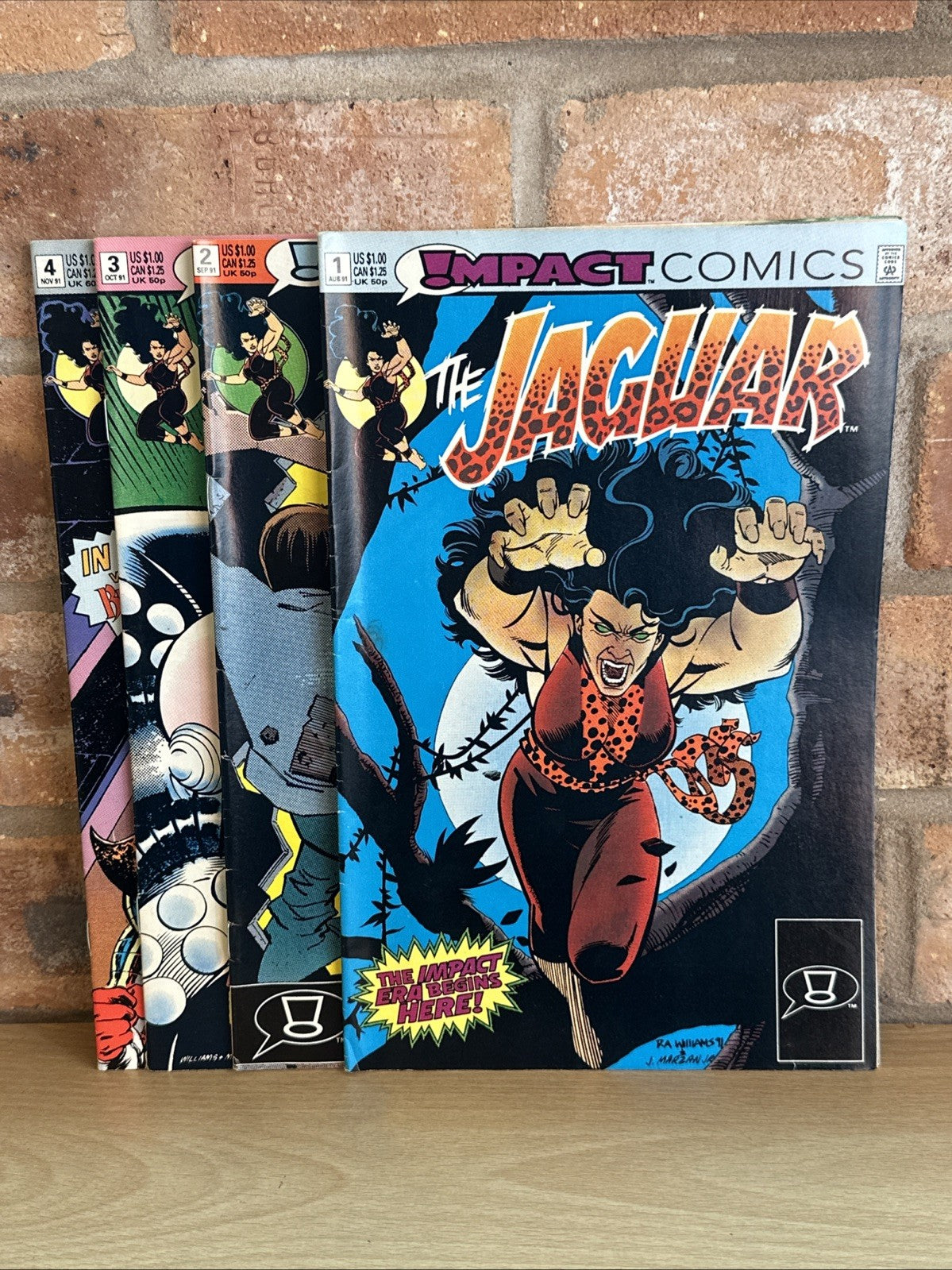 THE JAGUAR - Comic Book #1 - 4 Impact Comics August 1991 No.1. First 4 Issues1