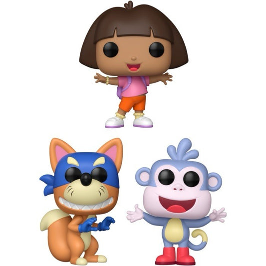 Funko POP! TV Dora the Explorer 3 Figure Set Dora Boots Swiper In Stock Now